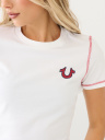  HS WING LOGO CONTRAST STITCH TEE