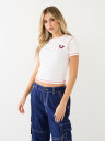 HS WING LOGO CONTRAST STITCH TEE