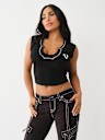 HORSESHOE NOTCH CROP TEE