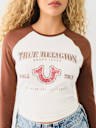 VINTAGE LOGO RAGLAN LONG SLEEVE TOP