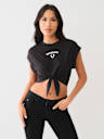 LOGO FRONT TIE FRONT TEE