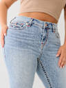 PLUS HALLE HIGH RISE SUPER T FLAP SKINNY JEAN 