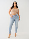 PLUS HALLE HIGH RISE SUPER T FLAP SKINNY JEAN 