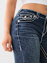 JEANS RECTOS BILLIE DE TIRO MEDIO CON SOLAPA Y SUPER T