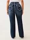 PLUS BILLIE MID RISE SUPER T STRAIGHT JEAN