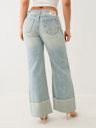 LEILA CUFFED LOW RISE BAGGY JEAN