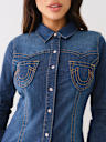 FITTED WESTERN DENIM SHIRT