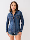 FITTED WESTERN DENIM SHIRT