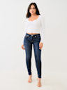 SEAMLESS NOTCH LONG SLEEVE TOP