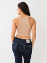 SEAMLESS HALTER CROP TOP