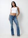 JOEY LOW RISE BIG T FLARE JEAN