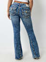 JOEY LOW RISE BIG T FLARE JEAN