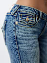 JOEY LOW RISE BIG T FLARE JEAN