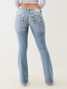 BECCA CRYSTAL LOW RISE SUPER T BOOTCUT JEAN