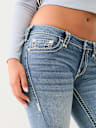 BECCA CRYSTAL LOW RISE SUPER T BOOTCUT JEAN