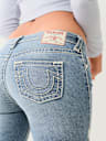 BECCA CRYSTAL LOW RISE SUPER T BOOTCUT JEAN