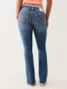 BECCA MID RISE BIG T BOOTCUT JEAN