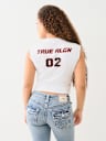 CAP SLEEVE SEAM MOTO TOP