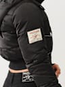 CROP HOODED PUFFER JACKET