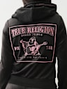SUDADERA CON CAPUCHA Y CIERRE BIG T DE VELOUR CON LUREX
