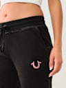 VELOUR BIG T LUREX JOGGER