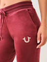VELOUR BIG T LUREX JOGGER