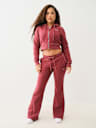 JOEY MID RISE BIG T FLARE SWEAT PANT