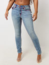 JENNIE MID RISE SUPER T SKINNY JEAN