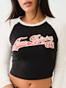 CAMISETA DE BÉISBOL DE MANGAS LARGAS CON CONTRASTE