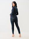  MOTO LONG SLEEVE SKINNY JUMPSUIT 