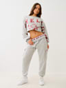BRANDED ELASTIC WAISTBAND BOYFRIEND JOGGER