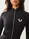 LOGO TWO-WAY ZIP PERFORMANCE JACKET