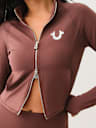 LOGO TWO-WAY ZIP PERFORMANCE JACKET