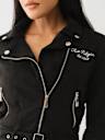 FAUX SUEDE MOTO JACKET