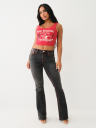 JEANS CORTE DE BOTA BECCA BIG T CON LUREX