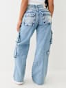 BOBBI DISTRESSED BAGGY CARGO JEAN