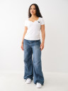 CRYSTAL METALLIC BUDDHA NOTCH TEE