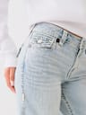 BOBBI SUPER T HORSESHOE APPLIQUE BAGGY JEAN