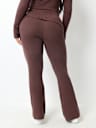 FOLDOVER WAIST RIB BOOTCUT PANT