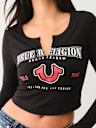HORSESHOE LOGO RIB LONG SLEEVE BABY TEE