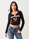 HORSESHOE LOGO RIB LONG SLEEVE BABY TEE