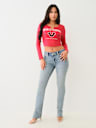 HORSESHOE LOGO RIB LONG SLEEVE BABY TEE