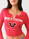 HORSESHOE LOGO RIB LONG SLEEVE BABY TEE
