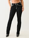 BILLIE MID RISE BIG T LUREX STRAIGHT JEAN