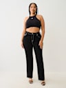PLUS BILLIE LUREX BIG T HIGH RISE STRAIGHT JEAN 
