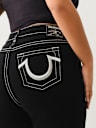 PLUS BILLIE LUREX BIG T HIGH RISE STRAIGHT JEAN 