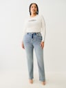 PLUS BILLIE MID RISE SUPER T STRAIGHT JEAN