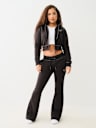 CROP BIG T ZIP HOODIE