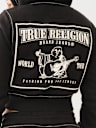 CROP BIG T ZIP HOODIE