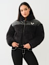 EMBROIDERED SHERPA JACKET